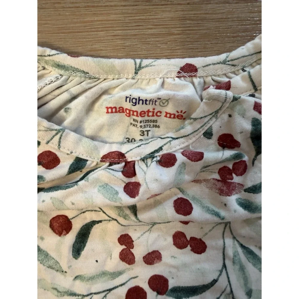 Magnetic Me Pj Rightfit pajamas Nightgown 3T Cherries Girls
